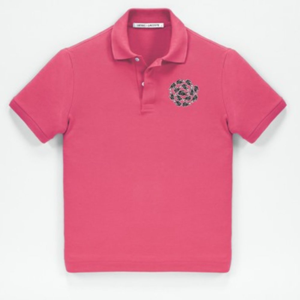 Campanas + Lacoste Pink Mens Polo Shirt